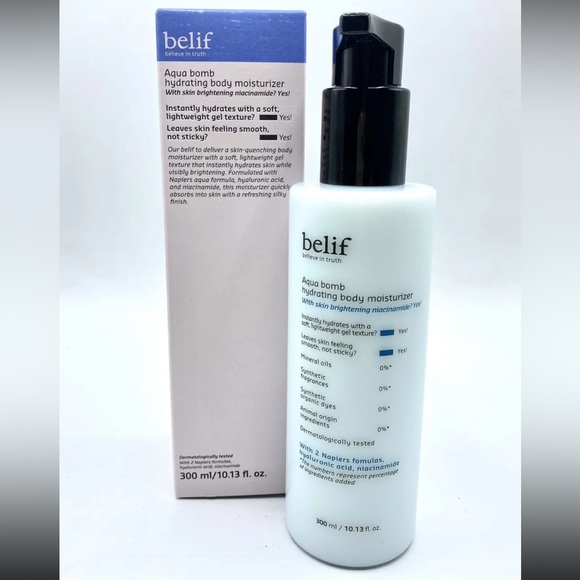 Belif Aqua Bomb Hydrating Body Moisturizer With Niacinamide  10.13 oz NEW. - Picture 1 of 3
